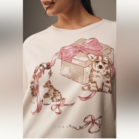 Anthropologie puppies crewneck sweatshirt - Picture 6 of 6